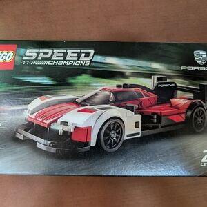 LEGO Speed Champions Porsche 919 Hybrid Toy Set - Red, White, Black